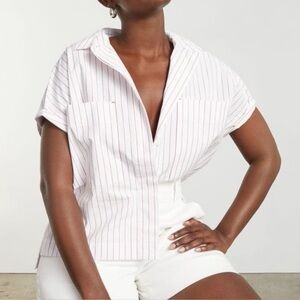 Everlane The Short-Sleeve Box Shirt Stripes Size Small ❤️❤️❤️